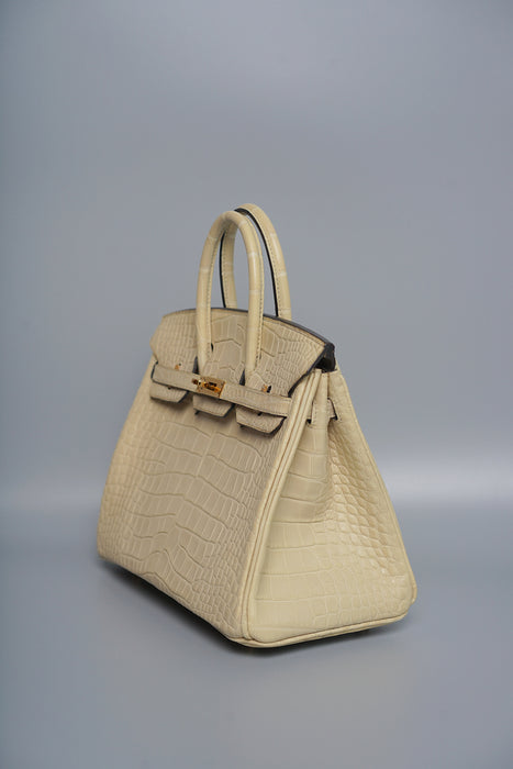 Hermes Birkin 25 in Trench Matte Alligator Ghw