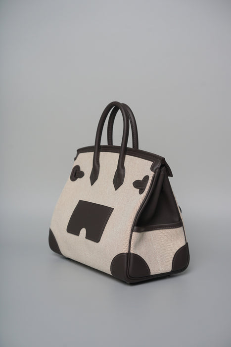 Hermes Birkin 25 Cargo in Bai Brun Phw (Brand New)