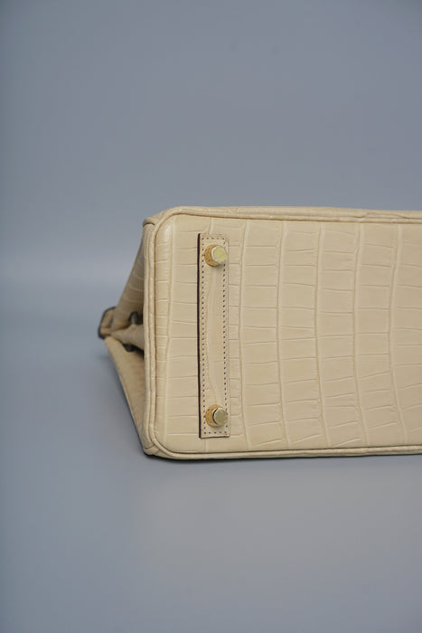 Hermes Birkin 25 in Trench Matte Alligator Ghw