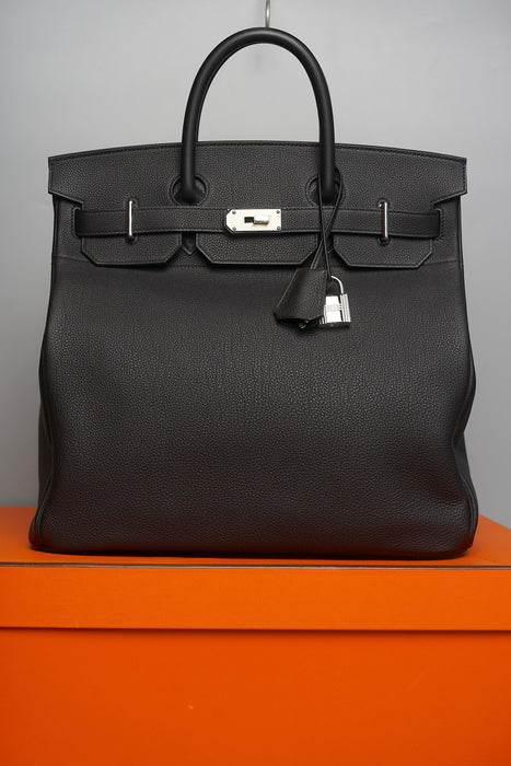Hermes Birkin 40 HAC in Black Togo Phw