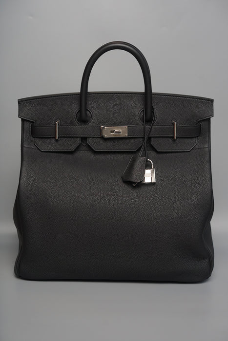 Hermes Birkin 40 HAC in Black Togo Phw