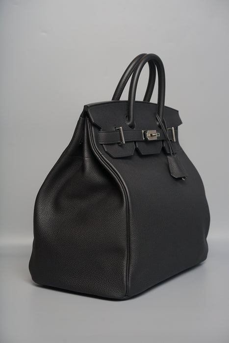 Hermes Birkin 40 HAC in Black Togo Phw