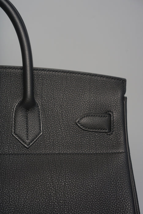 Hermes Birkin 40 HAC in Black Togo Phw