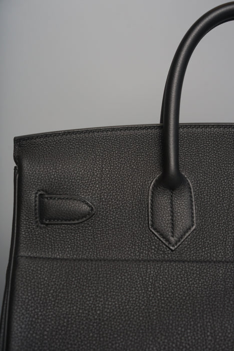 Hermes Birkin 40 HAC in Black Togo Phw