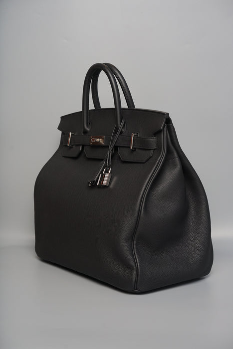 Hermes Birkin 40 HAC in Black Togo Phw