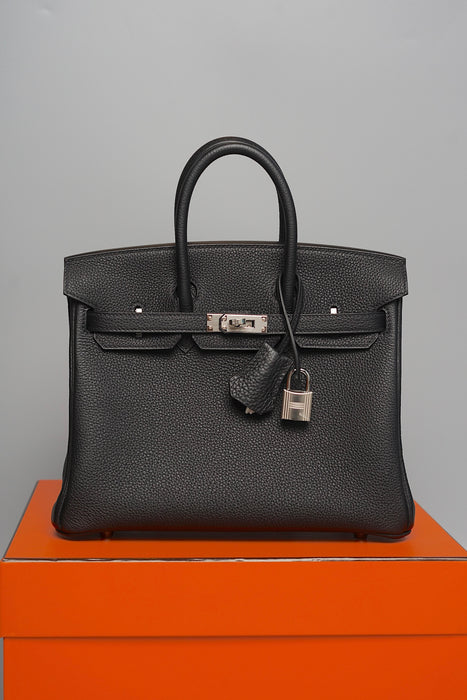 Hermes Birkin 25 in Black Togo Phw (Brand New)