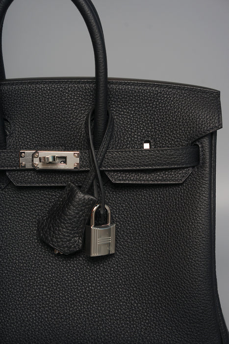 Hermes Birkin 25 in Black Togo Phw (Brand New)