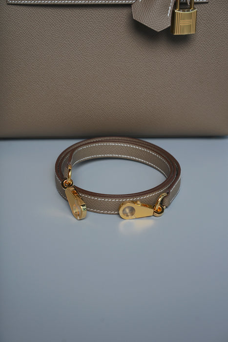 Hermes Kelly 25 in Etoupe Ghw (Brand New)
