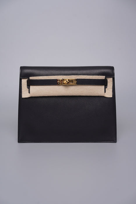 Hermes Kelly Danse in Noir Volupto Ghw (Brand New)