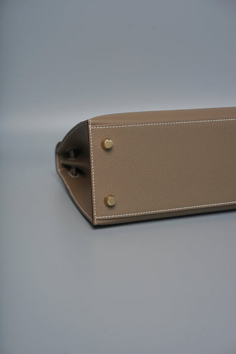 Hermes Kelly 25 in Etoupe Ghw (Brand New)
