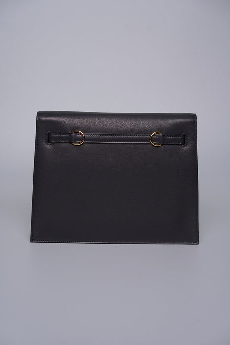 Hermes Kelly Danse in Noir Volupto Ghw (Brand New)