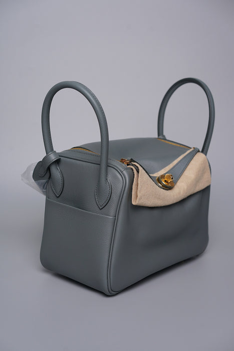 Hermes Lindy 26 in Vert Amande Evercolor Ghw (Brand New)