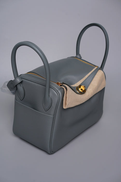 Hermes Lindy 26 in Vert Amande Evercolor Ghw (Brand New)