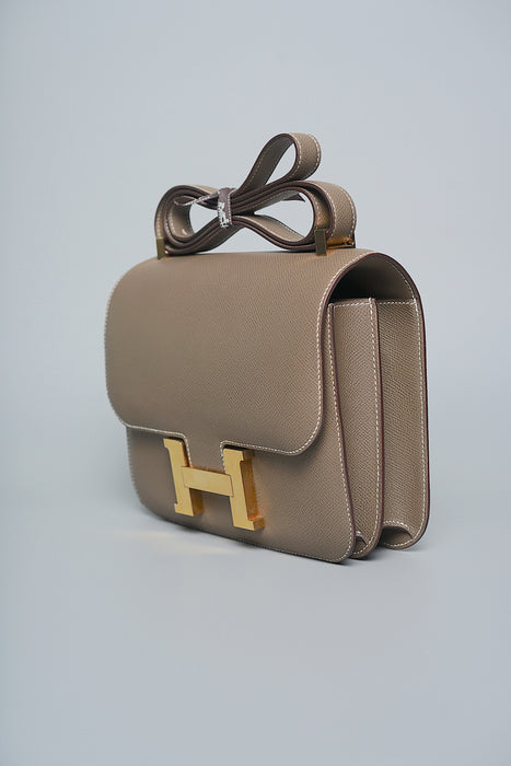 Hermes Constance 24 in Etoupe Epsom Ghw