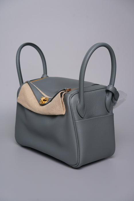 Hermes Lindy 26 in Vert Amande Evercolor Ghw (Brand New)