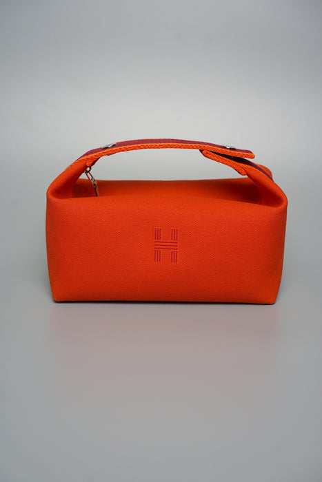 Hermes Bride-a-Brac Case, Small Model in Orange Feu Phw (Brand New)