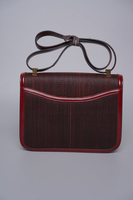 Hermes Constance 23 in Rouge H Crinoline Ghw