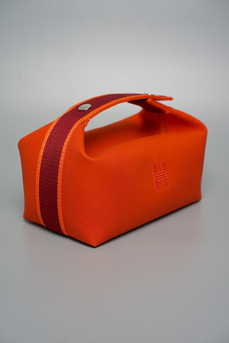 Hermes Bride-a-Brac Case, Small Model in Orange Feu Phw (Brand New)