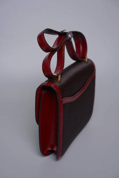 Hermes Constance 23 in Rouge H Crinoline Ghw