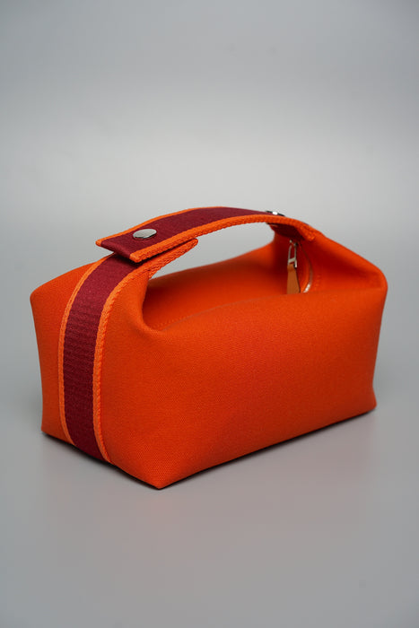 Hermes Bride-a-Brac Case, Small Model in Orange Feu Phw (Brand New)