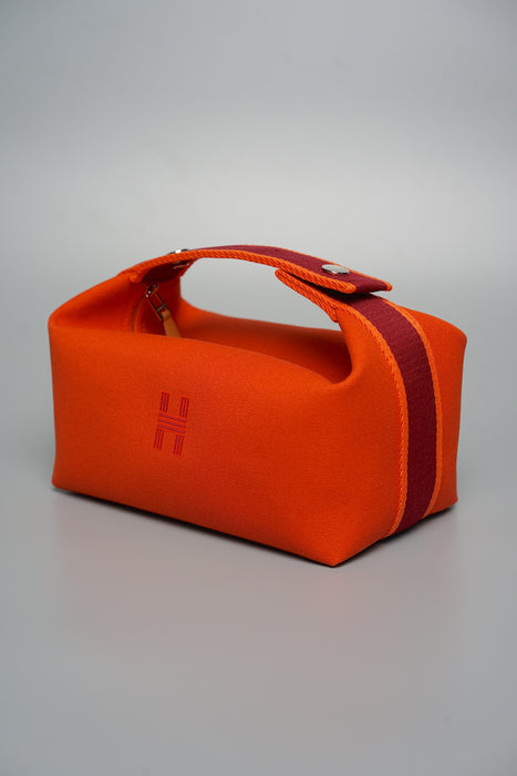 Hermes Bride-a-Brac Case, Small Model in Orange Feu Phw (Brand New)