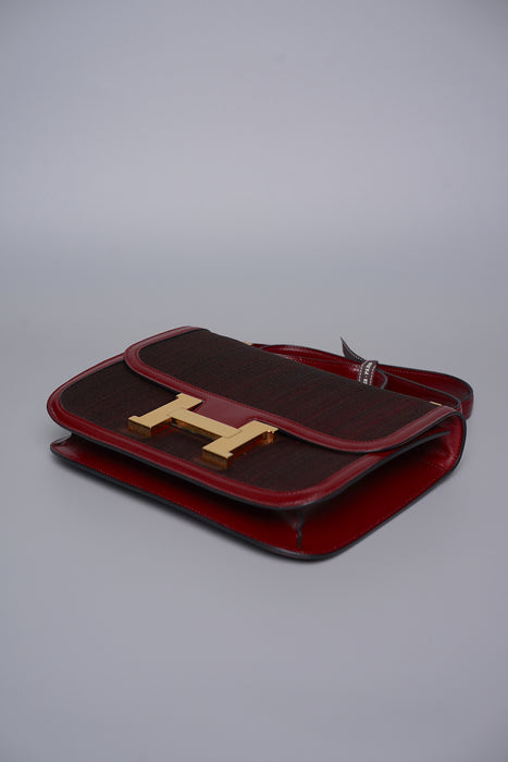 Hermes Constance 23 in Rouge H Crinoline Ghw
