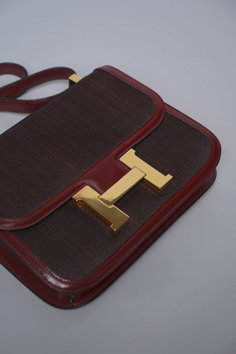 Hermes Constance 23 in Rouge H Crinoline Ghw