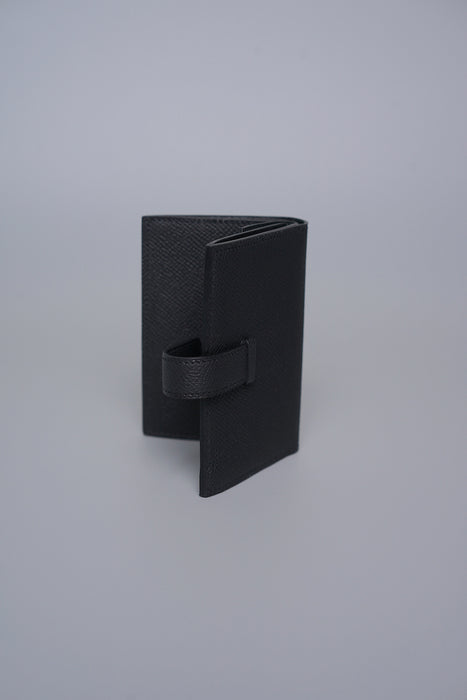Hermes Bearn Compact Mini Wallet in Noir Ghw (Brand New)