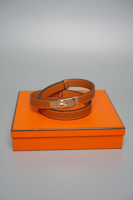 Hermes Kelly 18 Belt in Gold Rghw (Brand New)