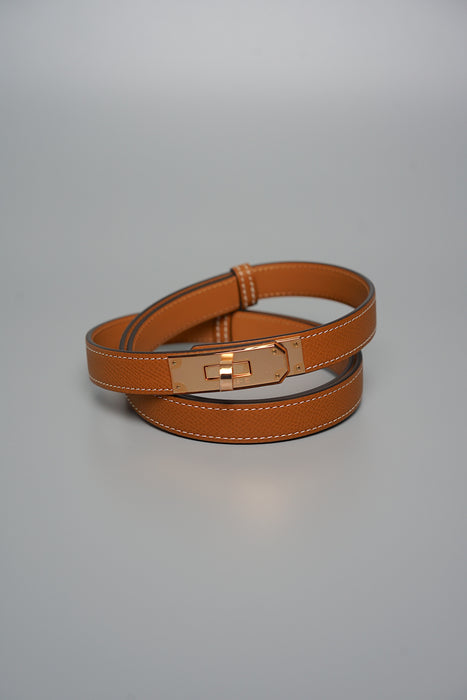 Hermes Kelly 18 Belt in Gold Rghw (Brand New)