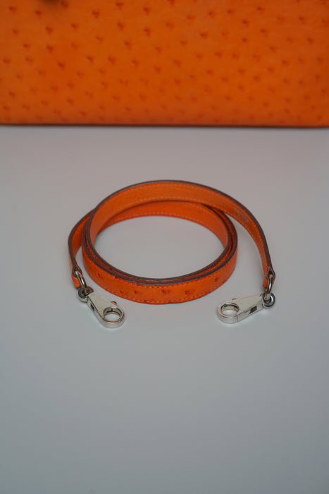 Hermes kelly 28 Orange Ostrich Phw