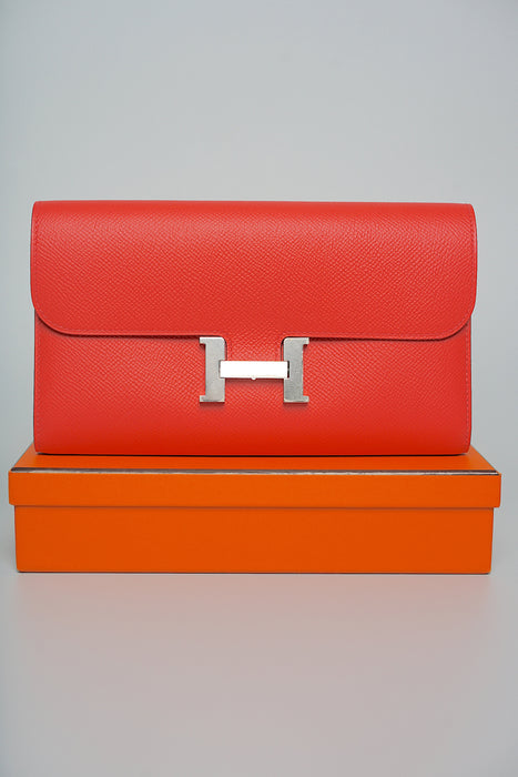 Hermes Constance Wallet in Rose Jaipur Phw (Brand New)