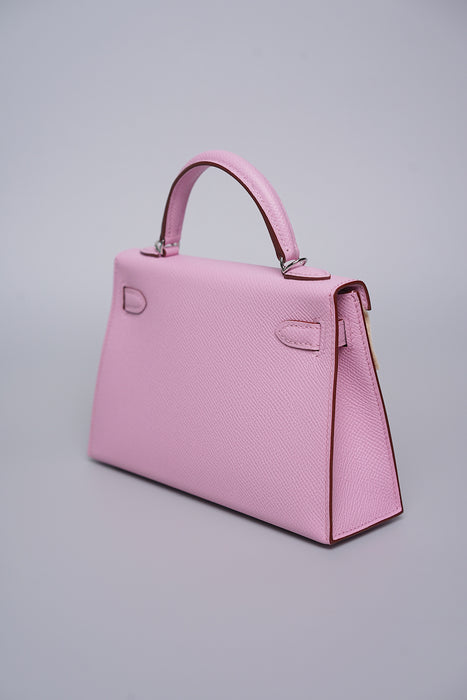 Hermes Kelly 20 Epsom in Mauve Sylvestre Phw (Brand New)