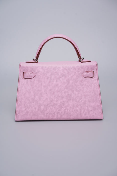 Hermes Kelly 20 Epsom in Mauve Sylvestre Phw (Brand New)