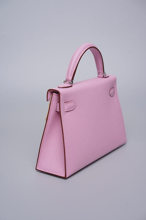 Hermes Kelly 20 Epsom in Mauve Sylvestre Phw (Brand New)