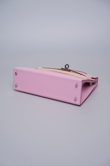 Hermes Kelly 20 Epsom in Mauve Sylvestre Phw (Brand New)