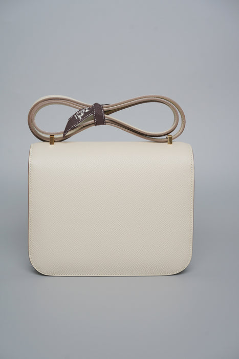 Hermes Constance 18 in Craie Epsom Ghw (Brand New)