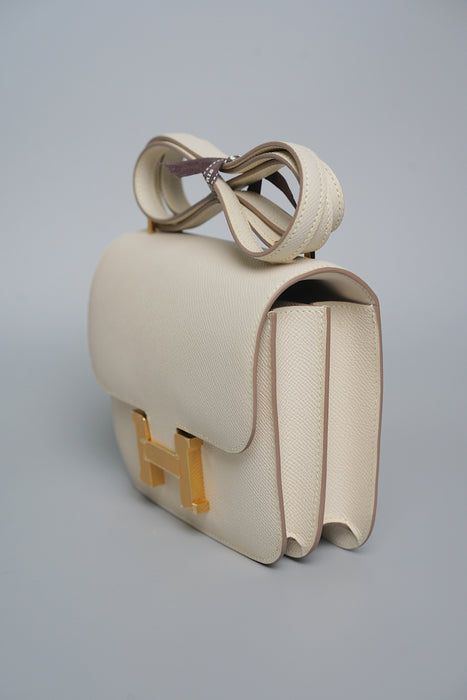 Hermes Constance 18 in Craie Epsom Ghw (Brand New)