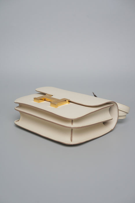 Hermes Constance 18 in Craie Epsom Ghw (Brand New)