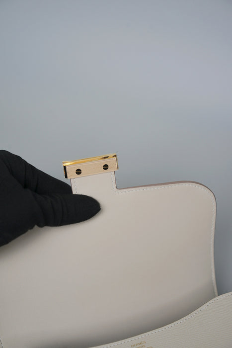 Hermes Constance 18 in Craie Epsom Ghw (Brand New)