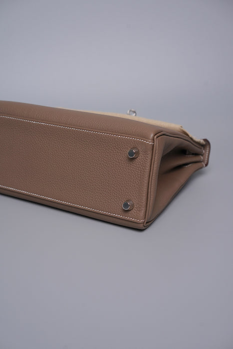 Hermes Kelly 25 in Etoupe Togo Phw (Brand New)