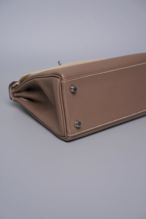 Hermes Kelly 25 in Etoupe Togo Phw (Brand New)