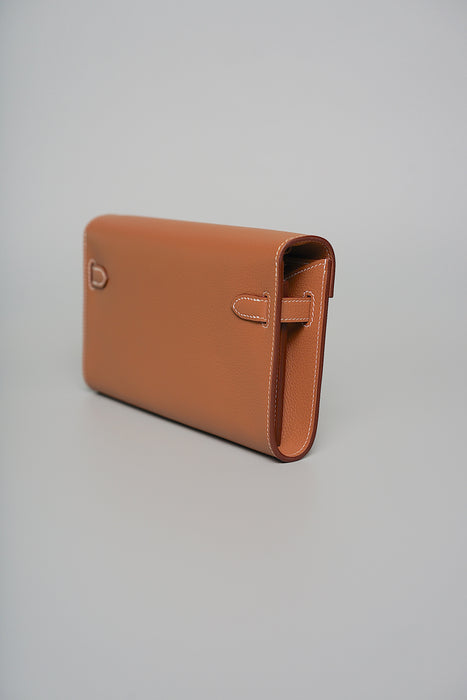 Hermes Kelly To Go in Gold Evercolor Ghw (Brand New)