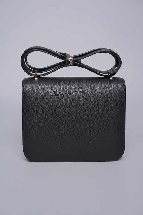 Hermes Constance 18 in Noir Epsom Rghw (Brand New)