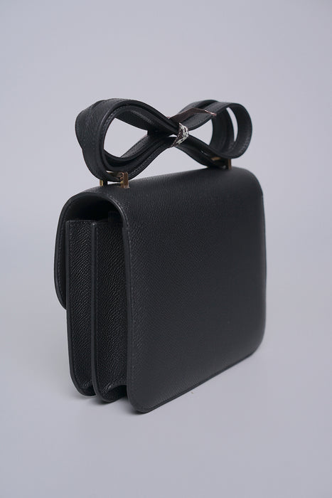 Hermes Constance 18 in Noir Epsom Rghw (Brand New)