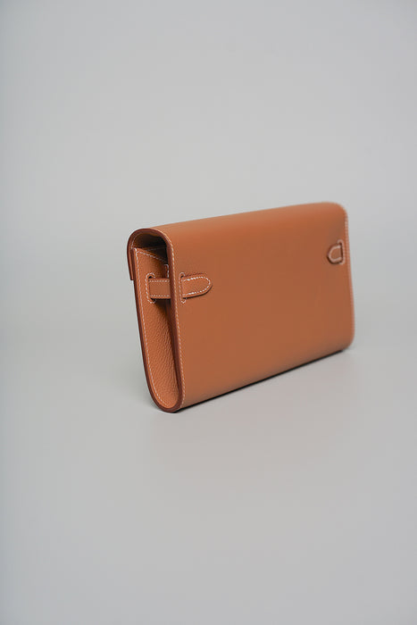 Hermes Kelly To Go in Gold Evercolor Ghw (Brand New)