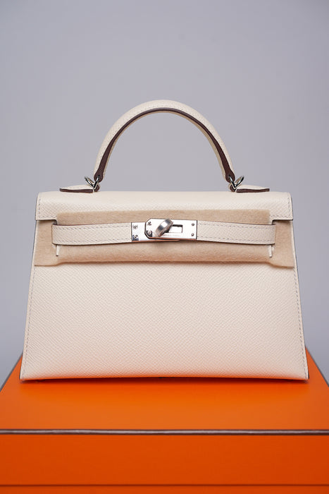 Hermes Kelly 20 Epsom in Nata Phw (Brand New)