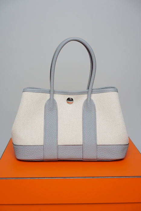 Hermes Mini Garden Party 23 in Glacier/Gris Pantin Phw (Brand New)
