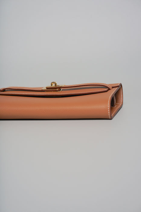 Hermes Kelly To Go in Gold Evercolor Ghw (Brand New)