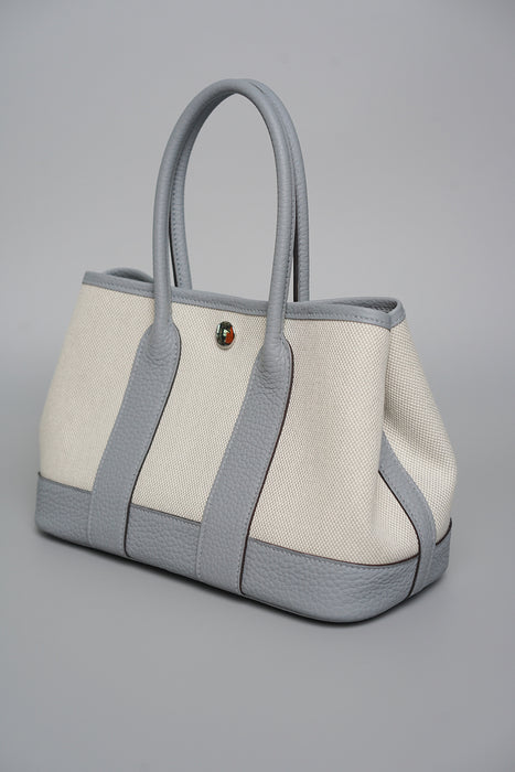 Hermes Mini Garden Party 23 in Glacier/Gris Pantin Phw (Brand New)
